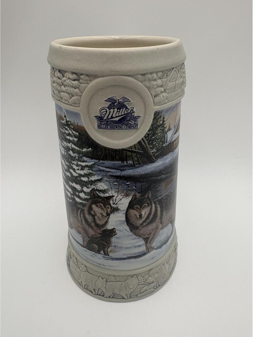 Vintage 1999 Miller Brewing Company Holiday Stein December Dusk by Eric Bryant